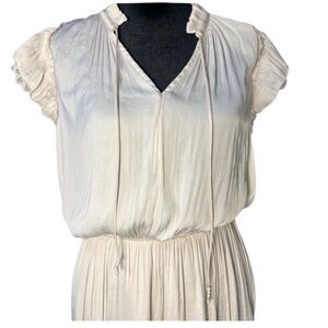 Current Air Anthropology, Cream soft Midi Dress Size S